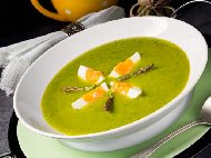 Рецепта Зеленчукова зелена крем супа с аспержи